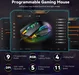 TeckNet wired RGB Gaming Mouse 16000DPI black, USB