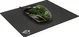 Trust Gaming GXT 783 Izza Gaming Mouse + mousepad, black, USB