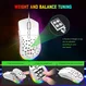 Ziyou long D19 RGB Gaming Mouse white, USB