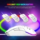 Ziyou long D19 RGB Gaming Mouse white, USB