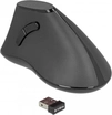 DeLOCK wireless ergonomic vertical optical noiseless 5-button mouse черный, USB