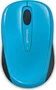 Microsoft wireless Mobile Mouse 3500 cyan Blue, USB