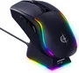 RisoPhy Tri-Mode Gaming Mouse with RGB magnetic Charging Dock, bl...