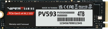 Patriot Viper PV593 Gen5 4TB, M.2 2280 / M-Key / PCIe 5.0 x4