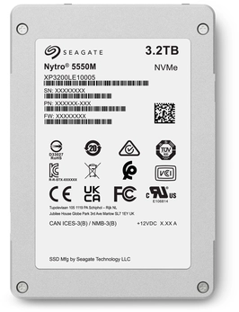 Seagate Nytro 5050 - 3DWPD 5550M Mixed Workloads 3.2TB, 2.5" / U.2 / PCIe 4.0 x4