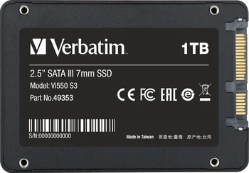 Verbatim Vi550 S3 SSD 1TB, 2.5" / SATA 6Gb/s