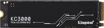 Kingston KC3000 PCIe 4.0 NVMe SSD 512GB, M.2 2280 / M-Key / PCIe 4.0 x4