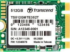 Transcend MTE352T SSD 256GB, M.2 2230 / B-M-Key / PCIe 3.0 x2