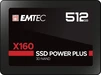 Emtec X160 SSD Power Plus 512GB, 2.5" / SATA 6Gb/s, bulk