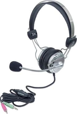 Manhattan stereo headset silver
