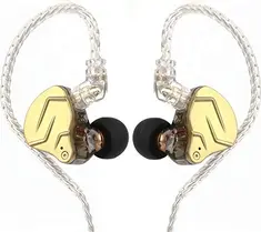 KZ ZSN Pro X with microphone gold