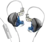 KZ ZEX с микрофоном graphite/blue