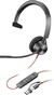 Poly Blackwire 3310-M, Microsoft, USB-C/A