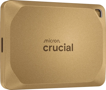 Crucial X10 Pro Portable SSD, gold, 4TB, USB-C 3.2