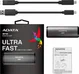 ADATA SE760, Titan-Gray, 1TB, USB-C 3.1