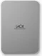 LaCie Mobile Drive V2, Moon Silver, 1TB, USB-C 3.0