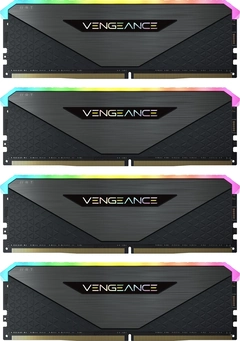 Corsair Vengeance RGB RT Gunmetal UDIMM 64GB Kit, DDR4-3200, CL16-20-20-38