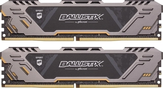 Crucial Ballistix Sport AT UDIMM 16GB Kit, DDR4-3200, CL16-18-18, 1R