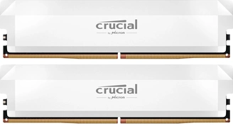 Crucial Pro Overclocking White UDIMM 64GB Kit, DDR5-6000, CL40-40-40-80