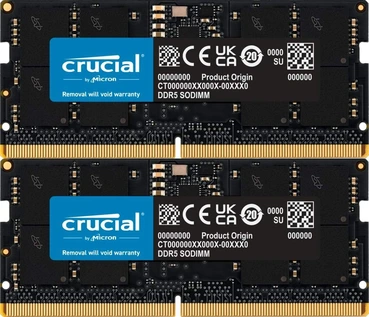 Crucial SO-DIMM 32GB Kit, DDR5-5600, CL46-45-45