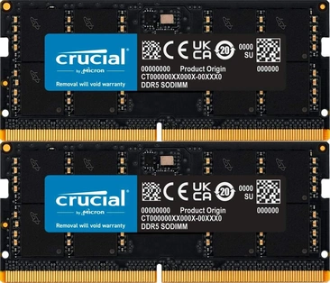 Crucial SO-DIMM 64GB Kit, DDR5-4800, CL40-39-39