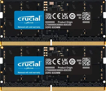 Crucial SO-DIMM Kit 32GB, DDR5-4800, CL40-39-39, on-die ECC