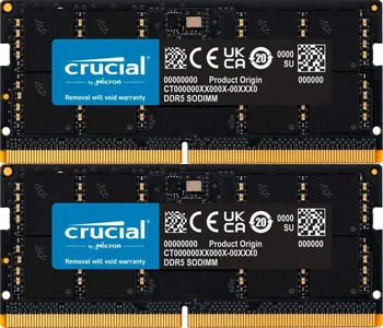 Crucial SO-DIMM Kit 64GB, DDR5-5200, CL42-42-42, on-die ECC