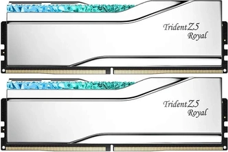 G.Skill Trident Z5 Royal RGB Silver UDIMM 32GB Kit, DDR5-7600, CL36-46-46-121