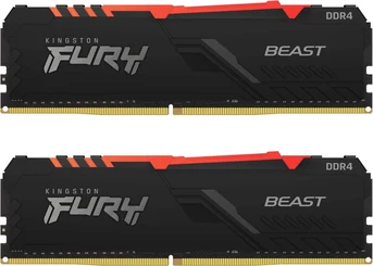 Kingston FURY Beast RGB UDIMM 32GB Kit, DDR4-3600, CL18-22-22
