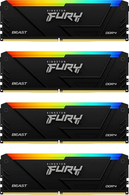 Kingston FURY Beast RGB UDIMM 64GB Kit, DDR4-3200, CL16-20-20