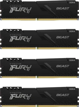 Kingston FURY Beast UDIMM 64GB Kit, DDR4-3200, CL16-20-20