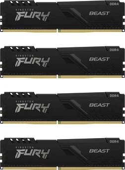Kingston FURY Beast UDIMM 128GB Kit, DDR4-3600, CL18-22-22, 2RX8