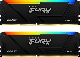 Kingston FURY Beast RGB UDIMM 64GB Kit, DDR4-3600, CL18-22-22, 2RX8
