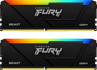 Kingston FURY Beast RGB UDIMM 64GB Kit, DDR4-3200, CL16-20-20, 2RX8