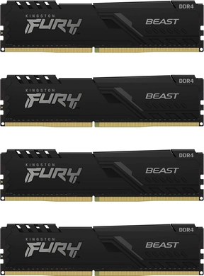 Kingston FURY Beast UDIMM 128GB Kit, DDR4-3200, CL16-20-20, 2RX8