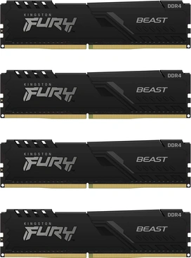 Kingston FURY Beast UDIMM 64GB Kit, DDR4-3200, CL16-20-20, 1RX8