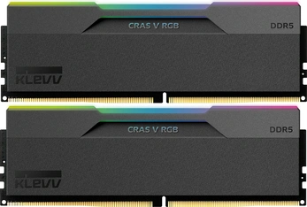 Klevv Cras V RGB Obsidian Black UDIMM 32GB Kit, DDR5-6000, CL28-36-36-76