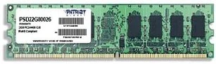 Patriot UDIMM 2GB, DDR2-800, CL6