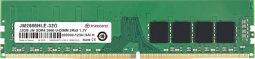 Transcend JetRam UDIMM 32GB, DDR4-2666, CL19-19-19