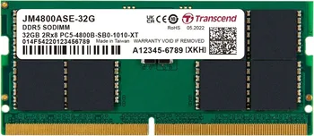 Transcend JetRam SO-DIMM 32GB, DDR5-4800, CL40, on-die ECC