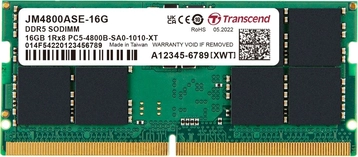 Transcend JetRam SO-DIMM 16GB, DDR5-4800, CL40, 1RX8