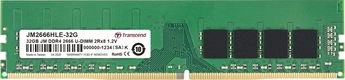 Transcend JetRam UDIMM 32GB, DDR4-2666, CL19-19-19, 2RX8