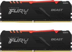 Kingston FURY Beast RGB DIMM Kit 64GB, DDR4-3000, CL16-19-19