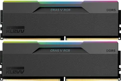 Klevv Cras V RGB Obsidian Black UDIMM 32GB Kit, DDR5-6000, CL30-36-36-76