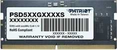 Patriot Signature Line SO-DIMM 32GB, DDR5-4800, CL40-40-40-77, on-die ECC
