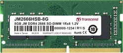 Transcend JetRam SO-DIMM 8GB, DDR4-2666, CL19-19-19, 1RX16