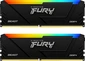 Kingston FURY Beast RGB UDIMM 16GB Kit, DDR4-3600, CL17-21-21, 1RX8