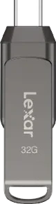 Lexar JumpDrive D400 32GB, USB-A 3.0/USB-C 3.0