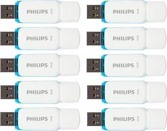 Philips Snow Edition 16GB, USB-A 2.0, 10er-Pack
