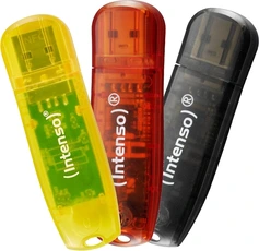 Intenso Rainbow Line 8GB, USB-A 2.0, 3er-Pack
